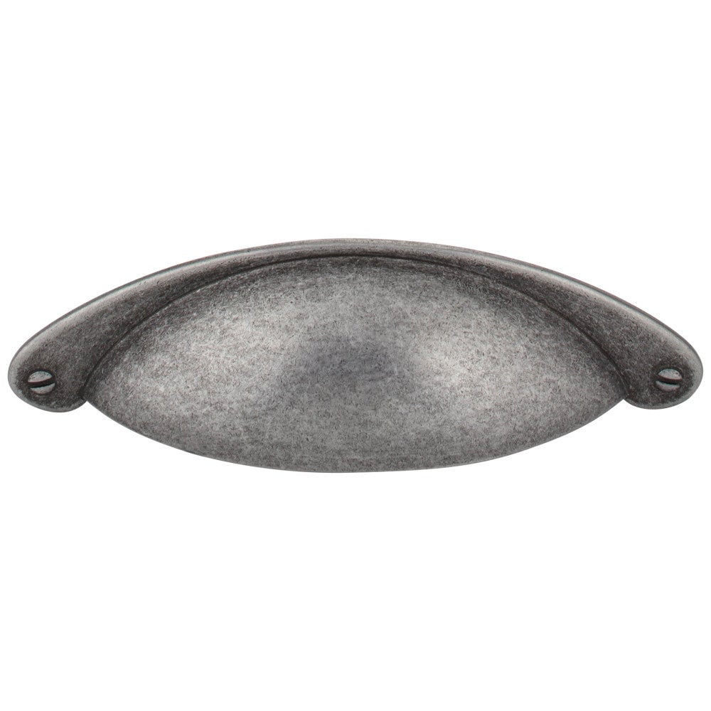 Hardware Resources 3" Center-to-Center Satin Nickel Lyon Cabinet Cup Pull