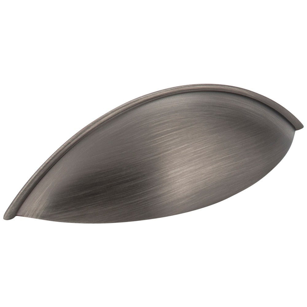 Hardware Resources 96 mm Center-to-Center Satin Nickel Bordeaux Cabinet Cup Pull