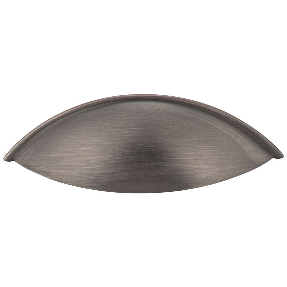Hardware Resources 96 mm Center-to-Center Satin Nickel Bordeaux Cabinet Cup Pull