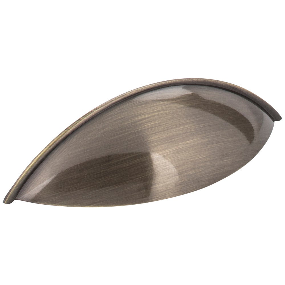 Hardware Resources 96 mm Center-to-Center Satin Nickel Bordeaux Cabinet Cup Pull