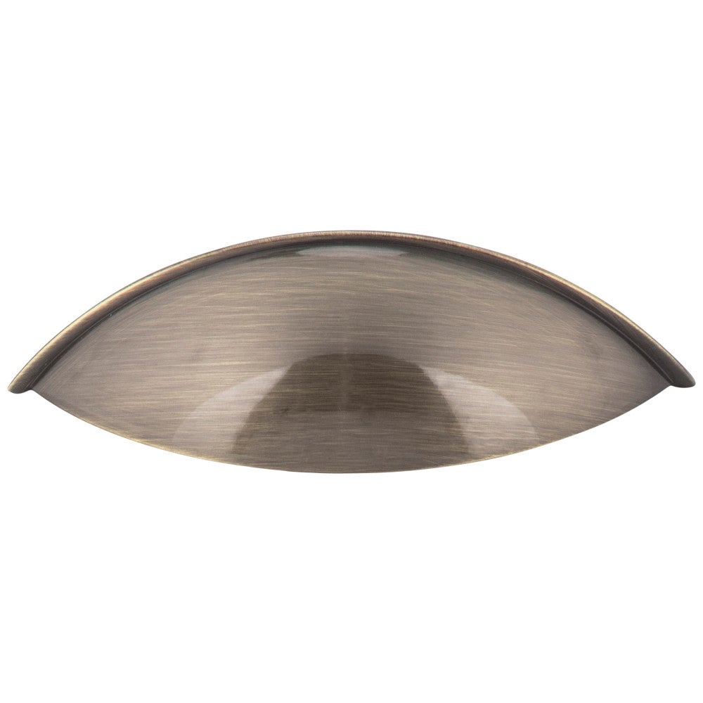 Hardware Resources 96 mm Center-to-Center Satin Nickel Bordeaux Cabinet Cup Pull