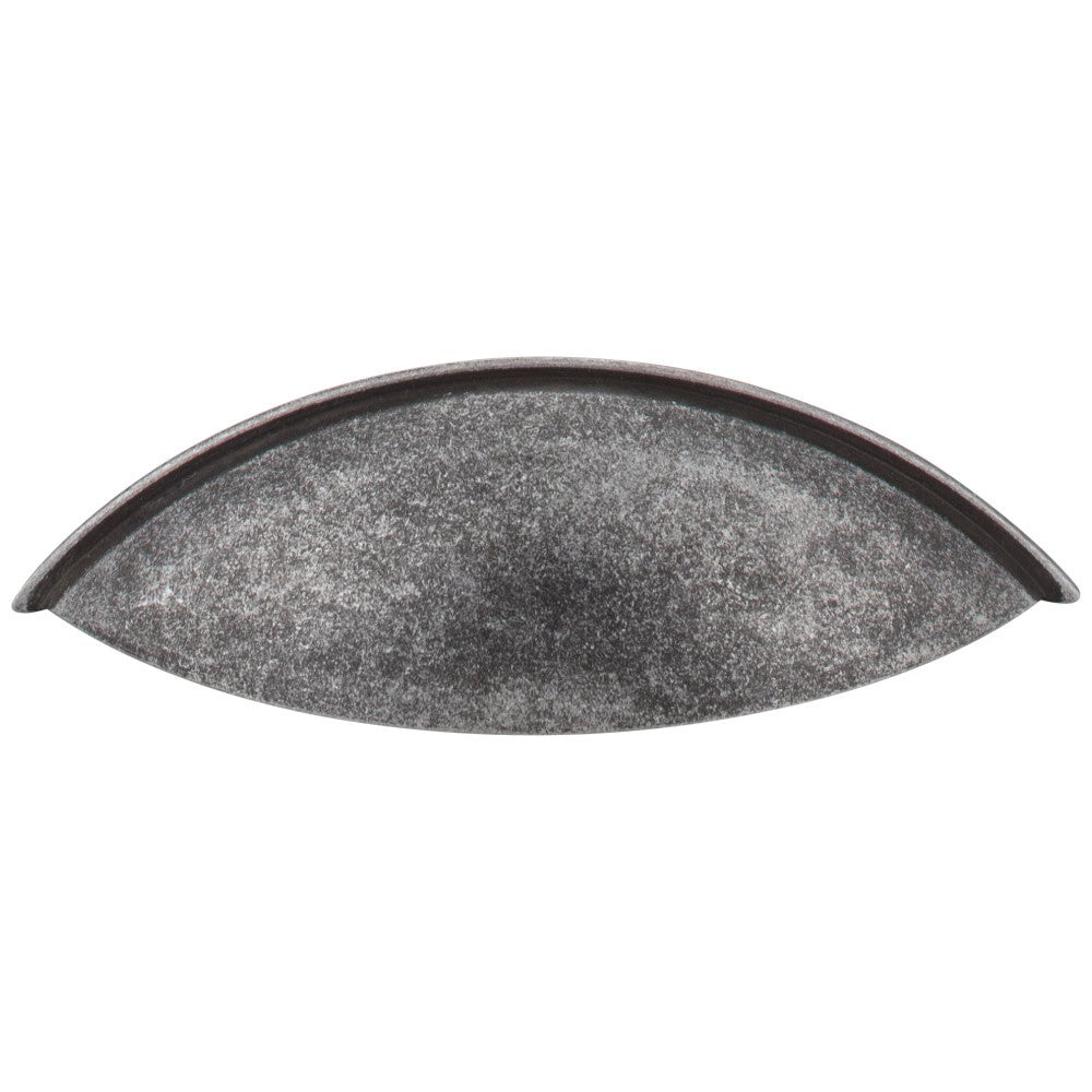 Hardware Resources 96 mm Center-to-Center Satin Nickel Bordeaux Cabinet Cup Pull