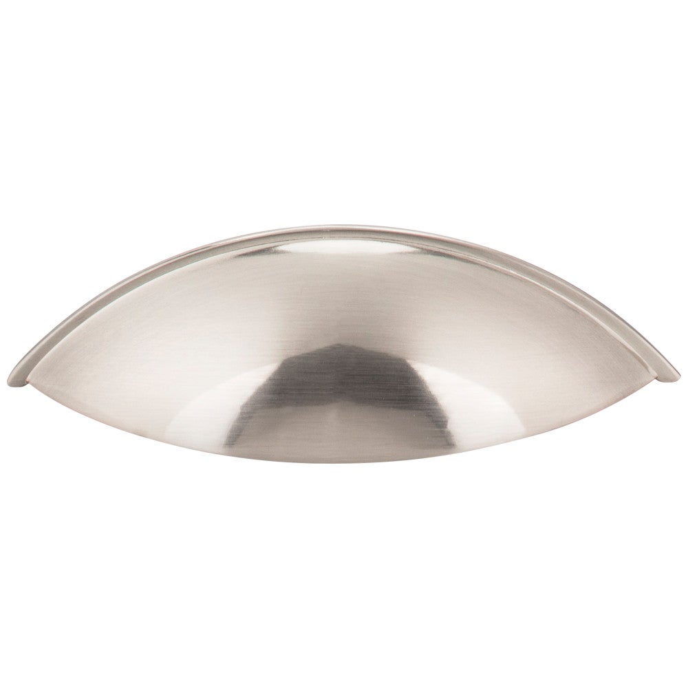 Hardware Resources 96 mm Center-to-Center Satin Nickel Bordeaux Cabinet Cup Pull