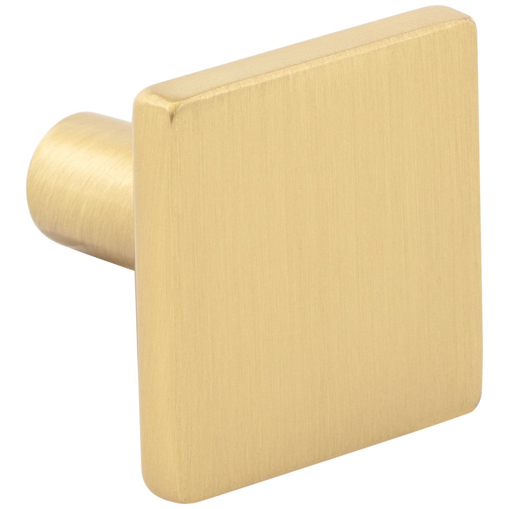 1-1/4" Overall Length Satin Nickel Walker 1 Square Knob