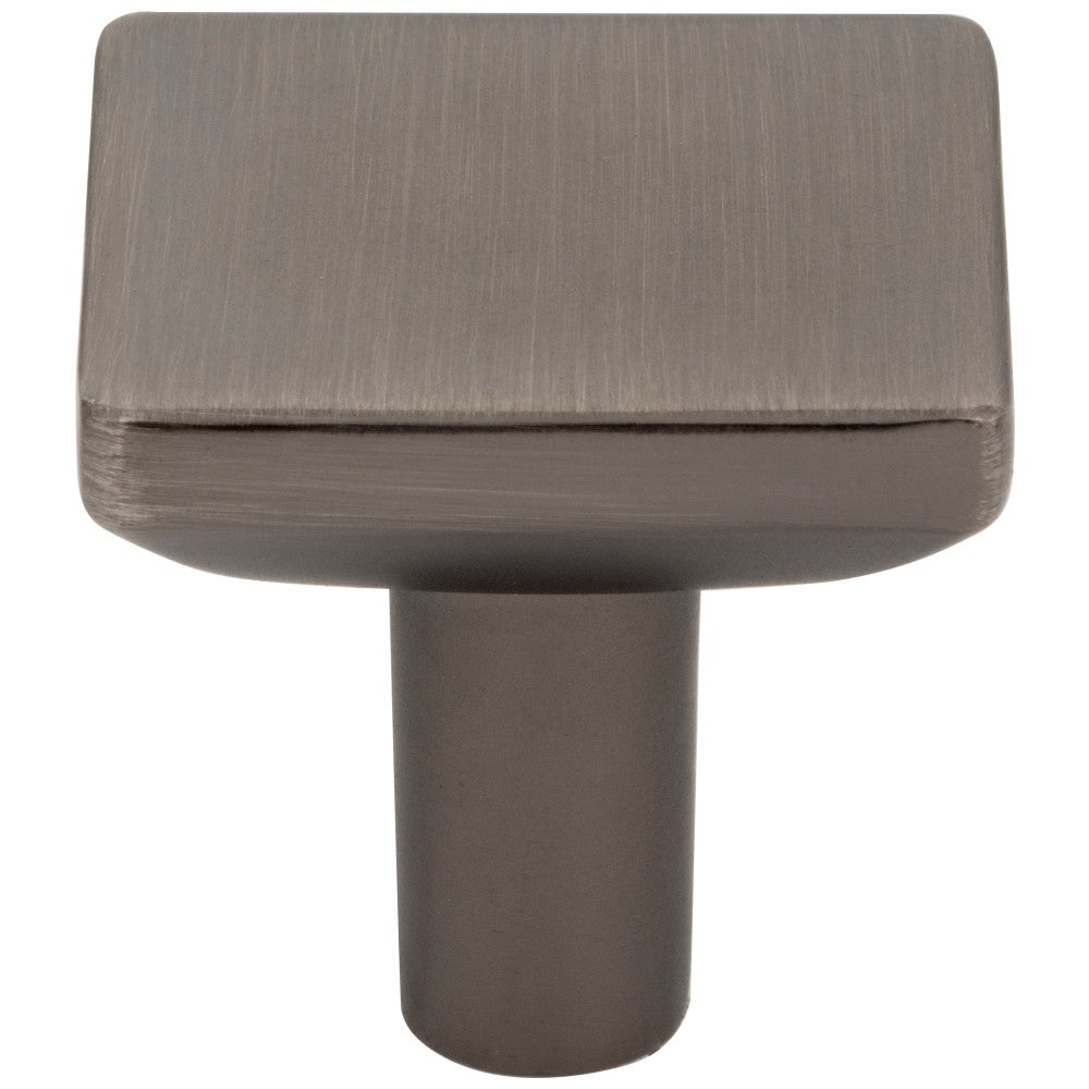 1-1/4" Overall Length Satin Nickel Walker 1 Square Knob