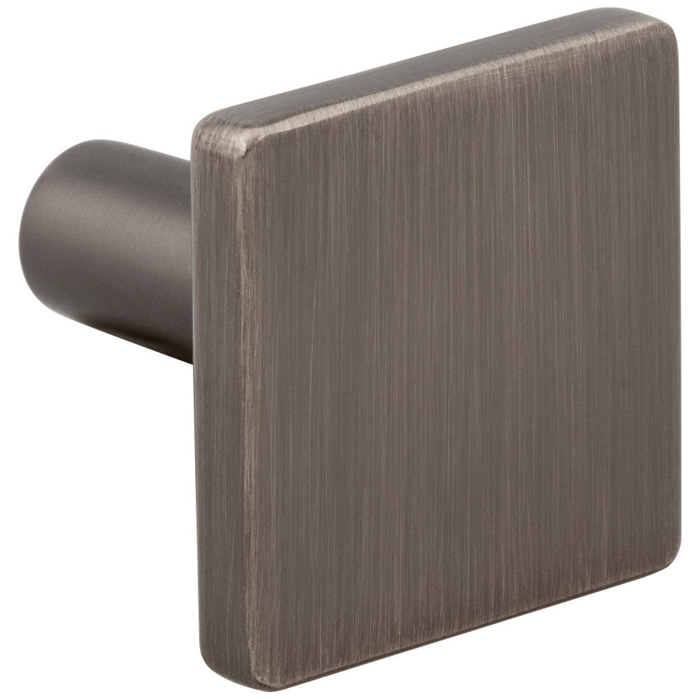 1-1/4" Overall Length Satin Nickel Walker 1 Square Knob