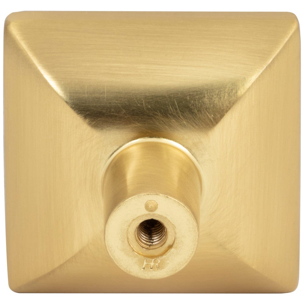 1-1/4" Overall Length Satin Nickel Walker 1 Square Knob