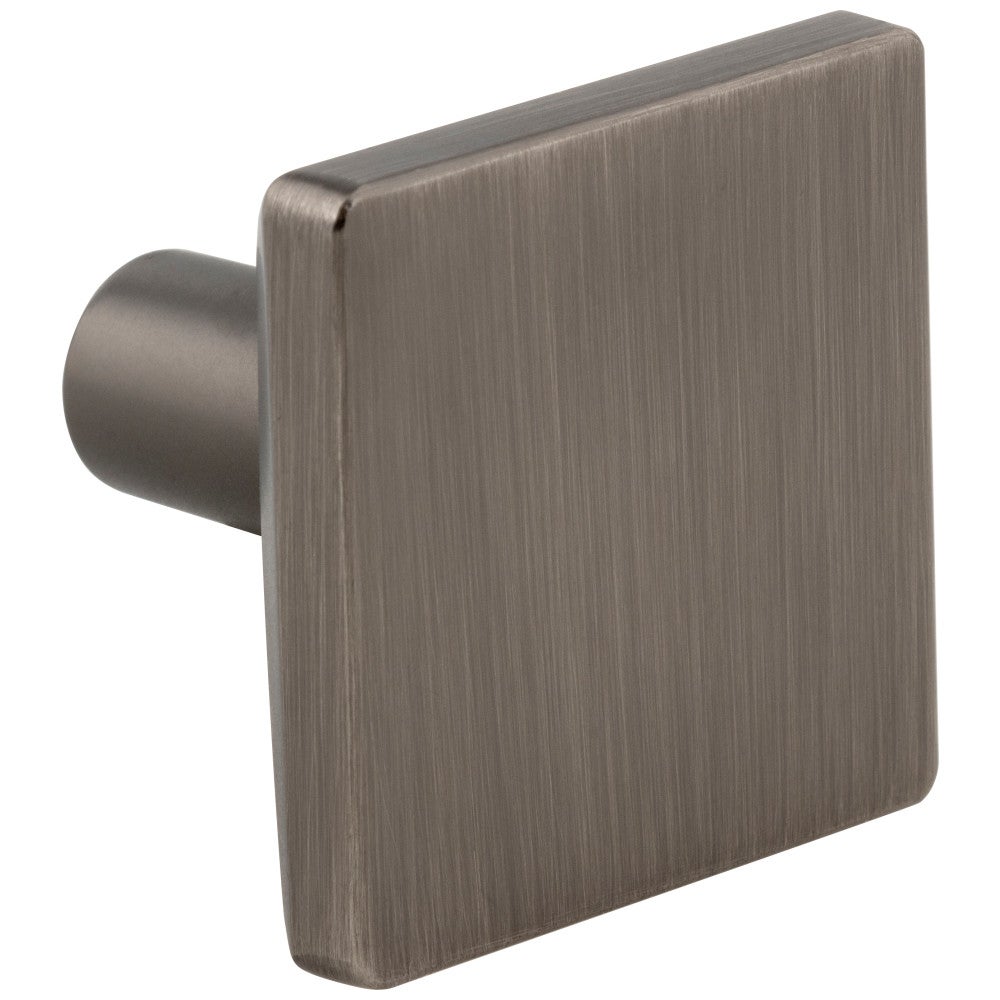 1-1/4" Overall Length Satin Nickel Walker 1 Square Knob