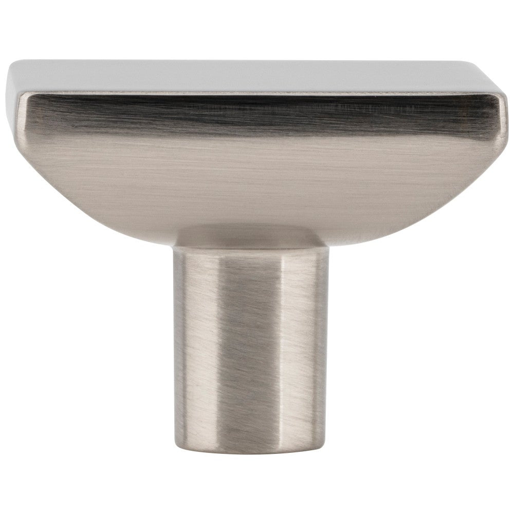 1-1/4" Overall Length Satin Nickel Walker 1 Square Knob