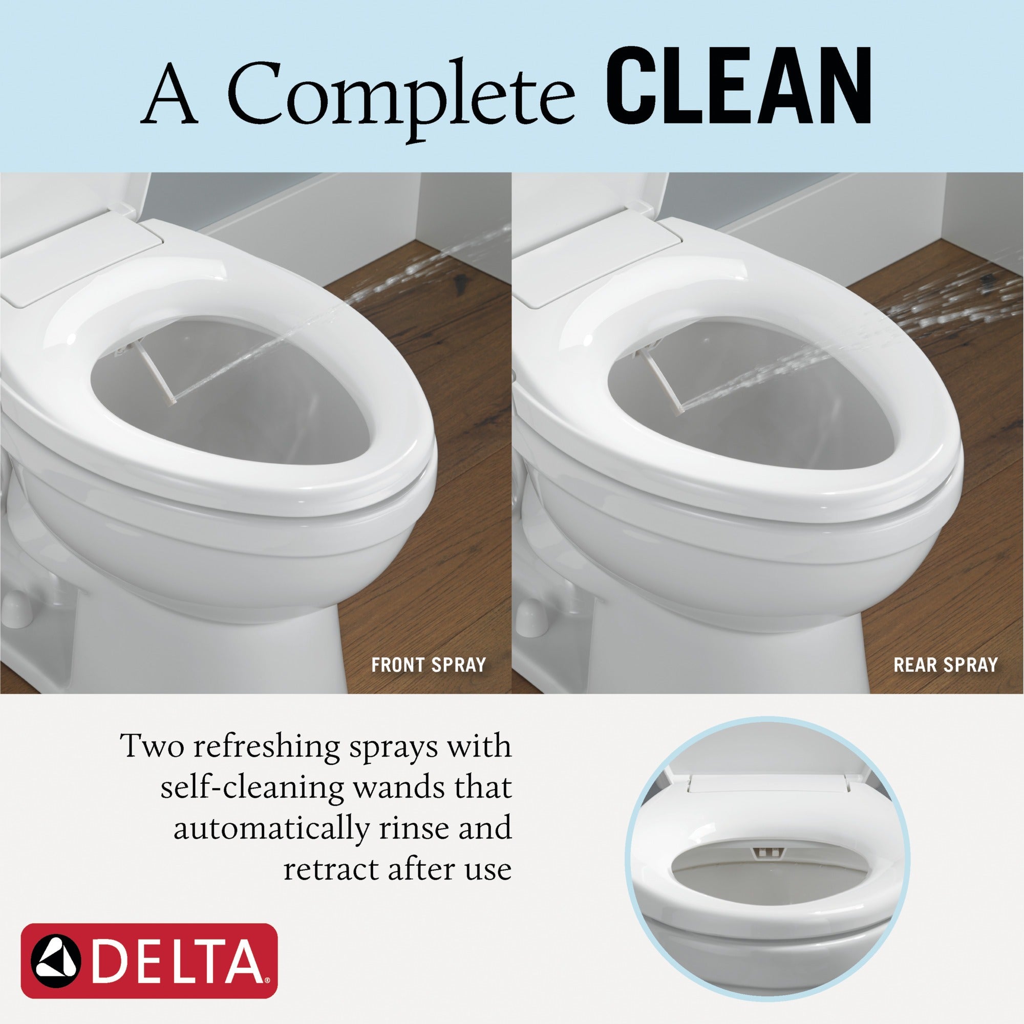 Delta Refresh Manual Elongated Bidet Seat