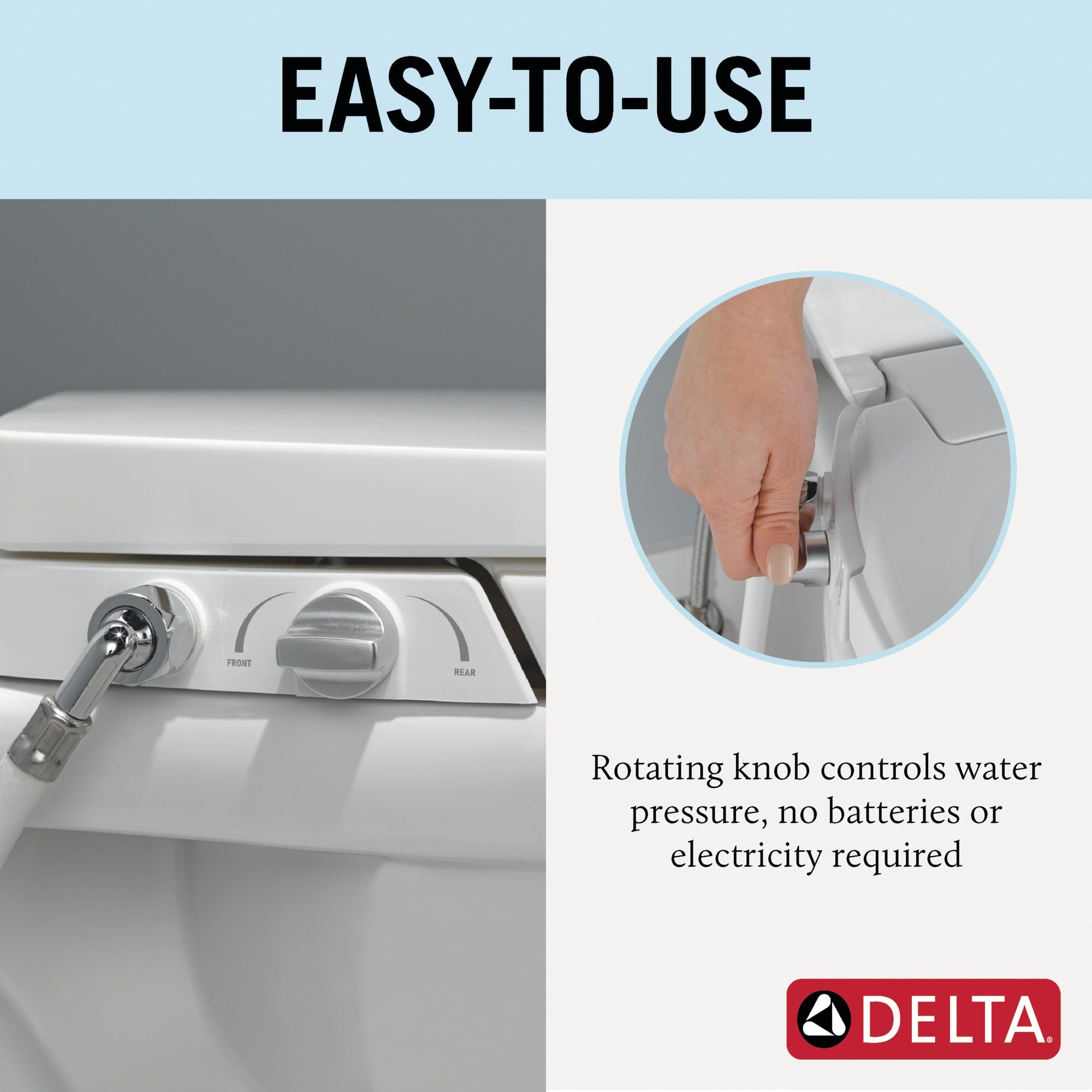 Delta Refresh Manual Elongated Bidet Seat