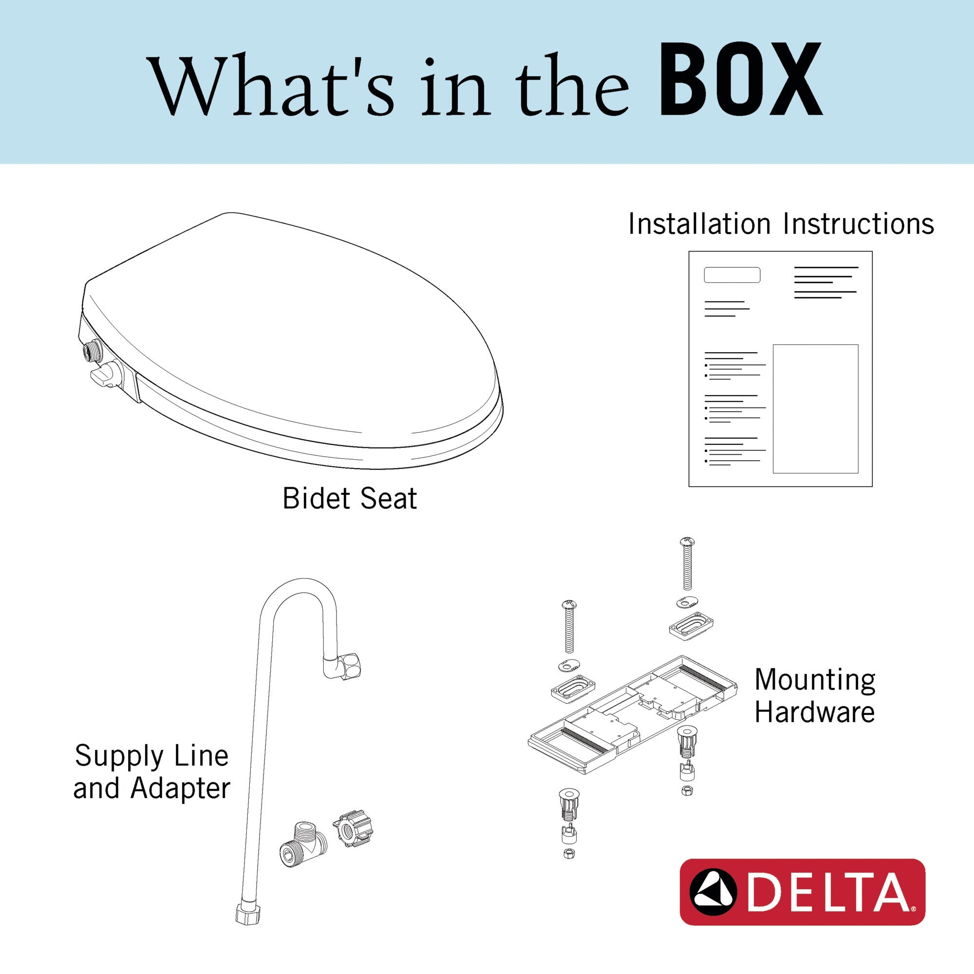 Delta Refresh Manual Elongated Bidet Seat