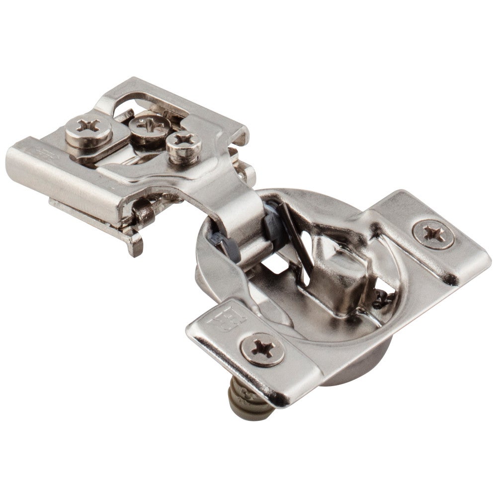 Hardware Resources HR MAX 105° 1/2" Overlay Self-close Compact Hinge with 2 Cleats and Press-in 8mm Dowels.