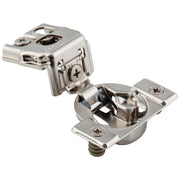 Hardware Resources HR MAX 105° 1-1/4" Overlay Self-close Compact Hinge with 2 Cleats and Press-in 8mm Dowels.
