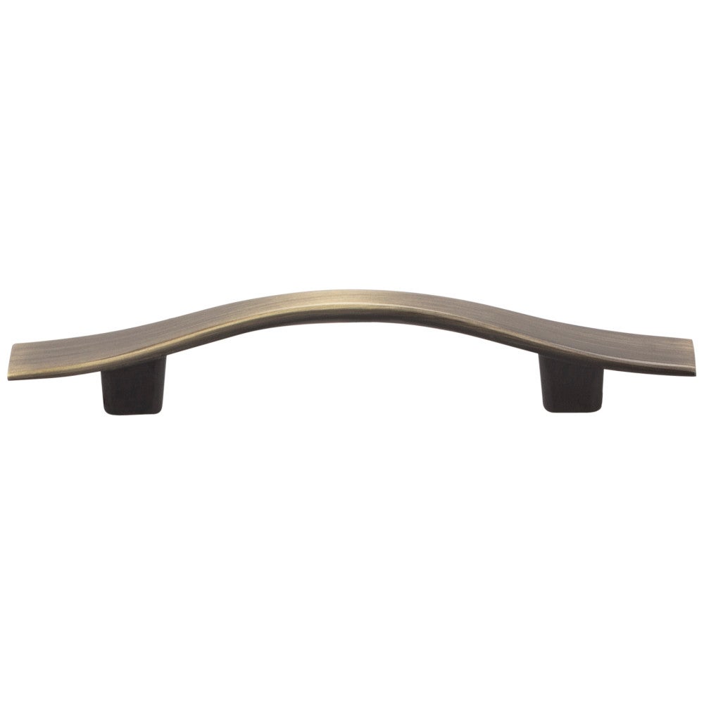 Hardware Resources 3" Center-to-Center Brushed Antique Brass Square Kingsport Cabinet Pull
