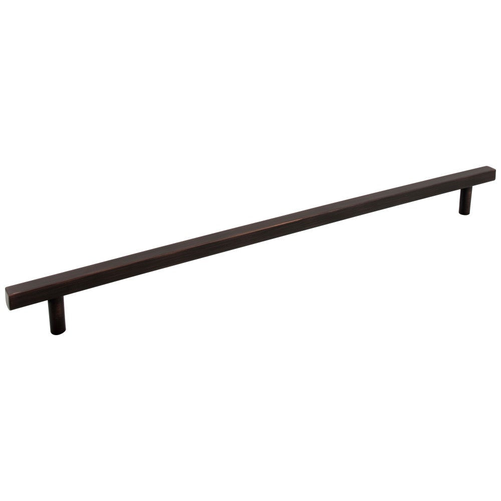 96 mm Center-to-Center Satin Nickel Square Dominique Cabinet Bar Pull