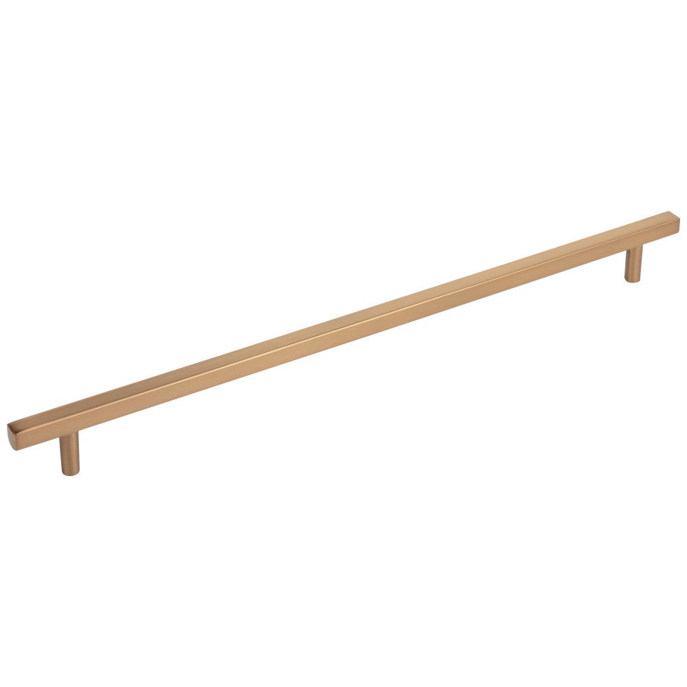 96 mm Center-to-Center Satin Nickel Square Dominique Cabinet Bar Pull