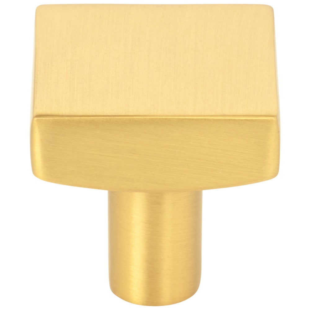 Hardware Resources 1-1/8" Overall Length Satin Nickel Square Dominique Cabinet Knob