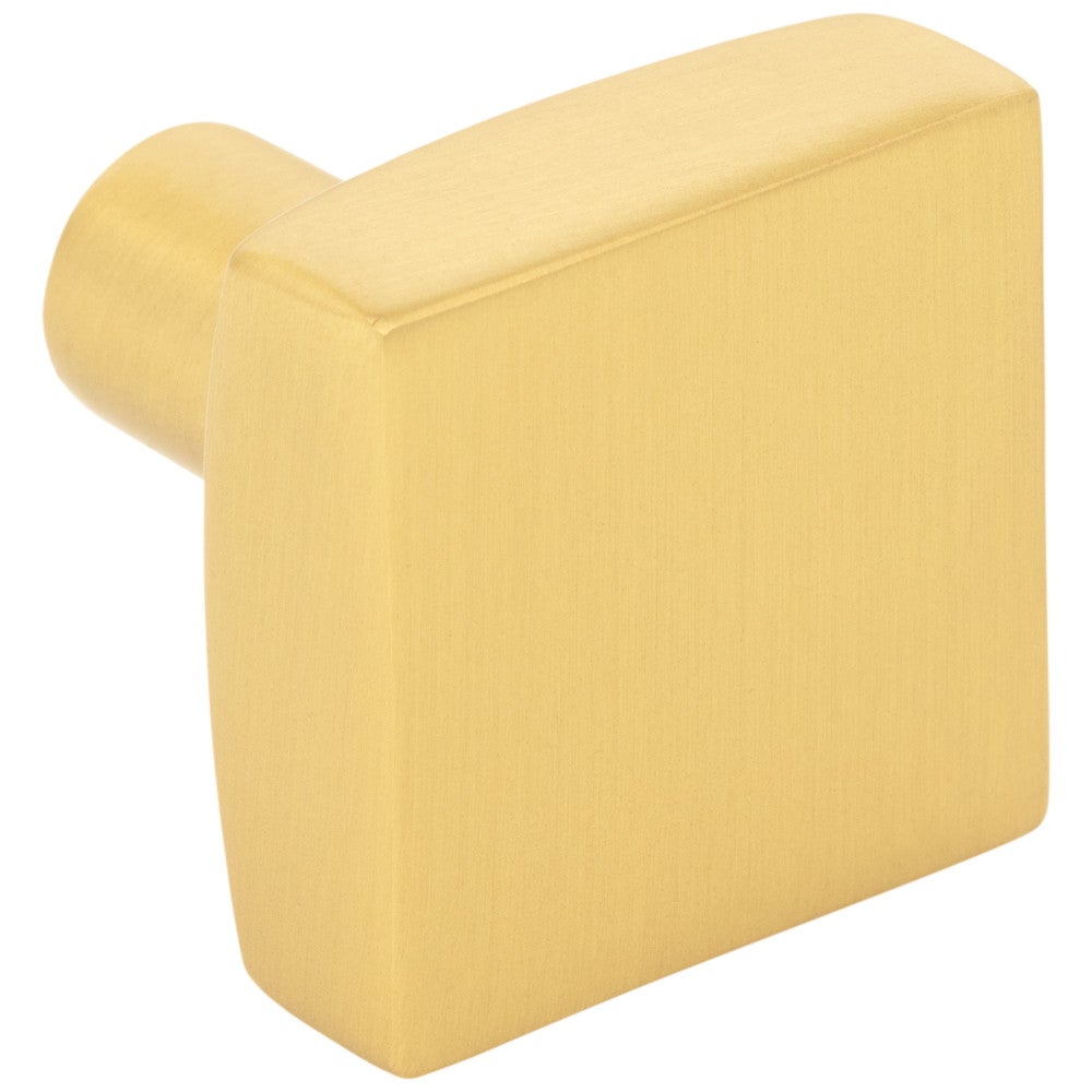 Hardware Resources 1-1/8" Overall Length Satin Nickel Square Dominique Cabinet Knob