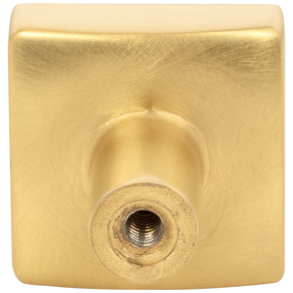Hardware Resources 1-1/8" Overall Length Satin Nickel Square Dominique Cabinet Knob