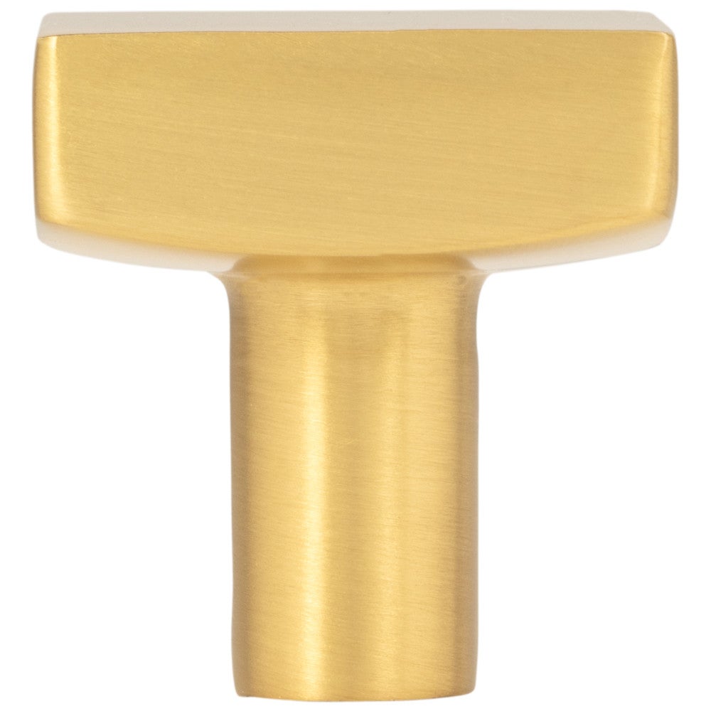 Hardware Resources 1-1/8" Overall Length Satin Nickel Square Dominique Cabinet Knob