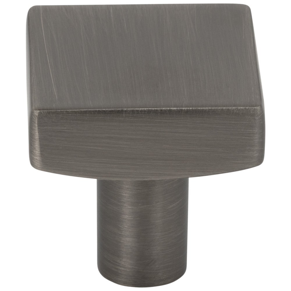 Hardware Resources 1-1/8" Overall Length Satin Nickel Square Dominique Cabinet Knob