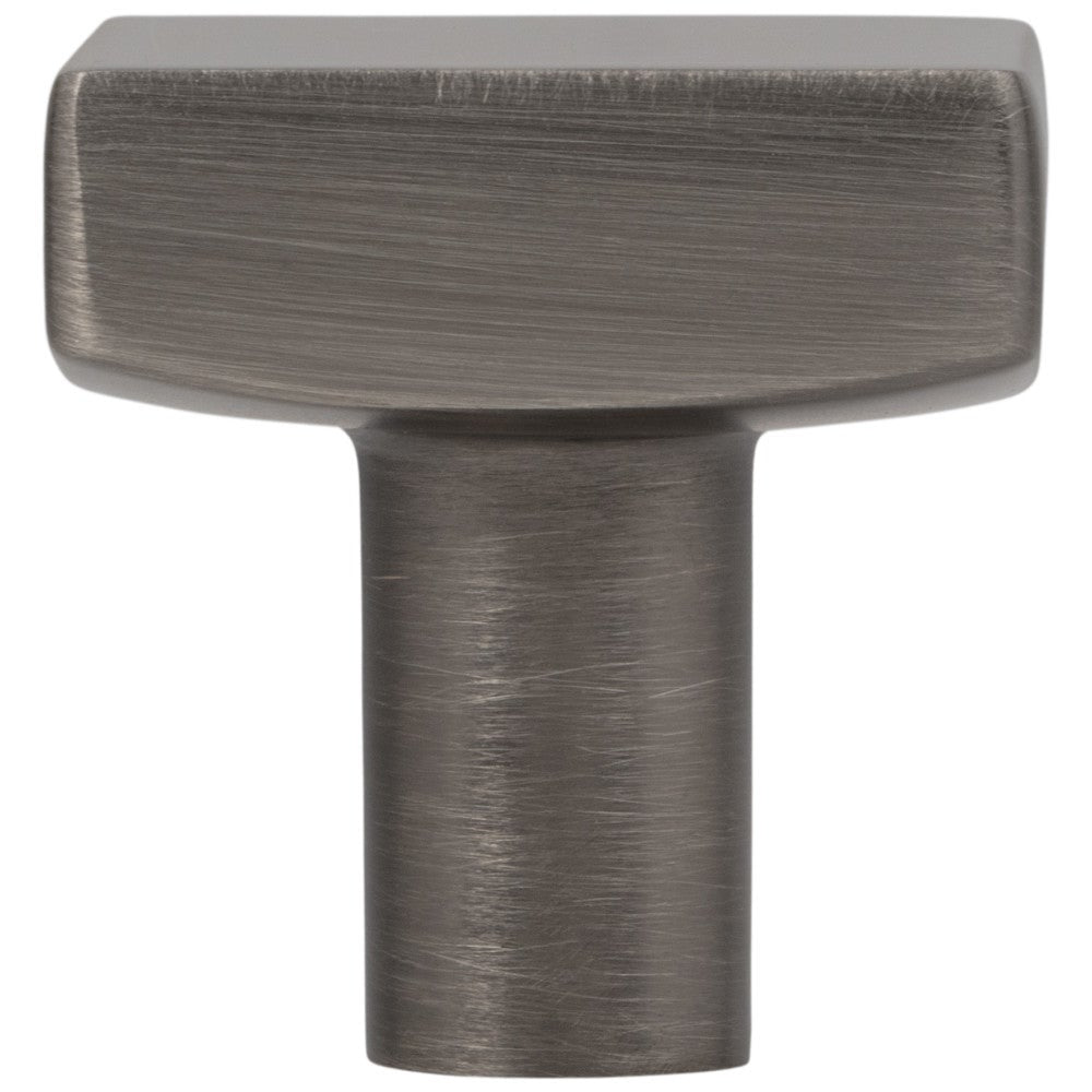 Hardware Resources 1-1/8" Overall Length Satin Nickel Square Dominique Cabinet Knob