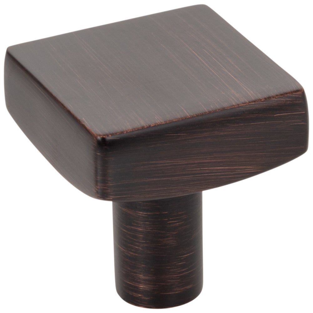 Hardware Resources 1-1/8" Overall Length Satin Nickel Square Dominique Cabinet Knob
