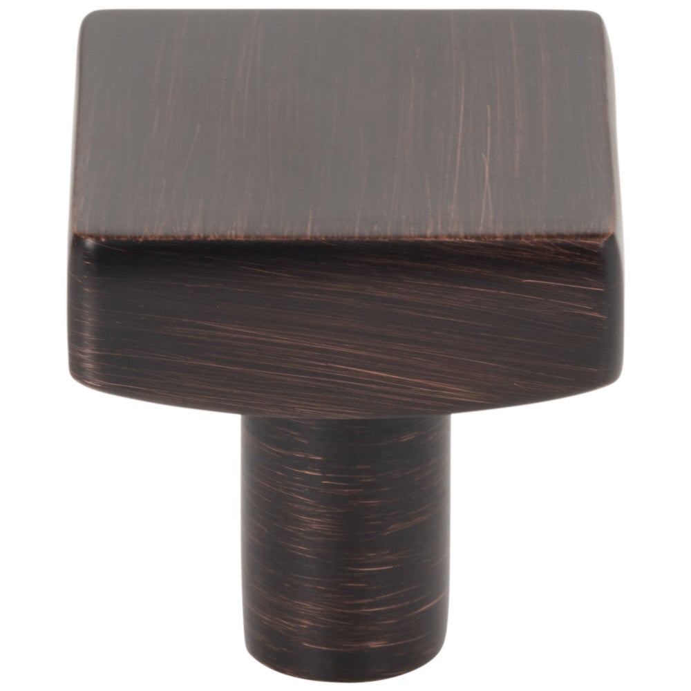 Hardware Resources 1-1/8" Overall Length Satin Nickel Square Dominique Cabinet Knob