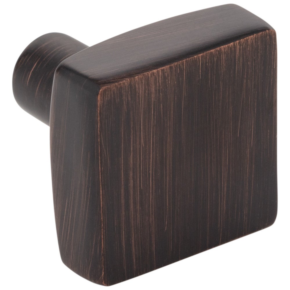 Hardware Resources 1-1/8" Overall Length Satin Nickel Square Dominique Cabinet Knob