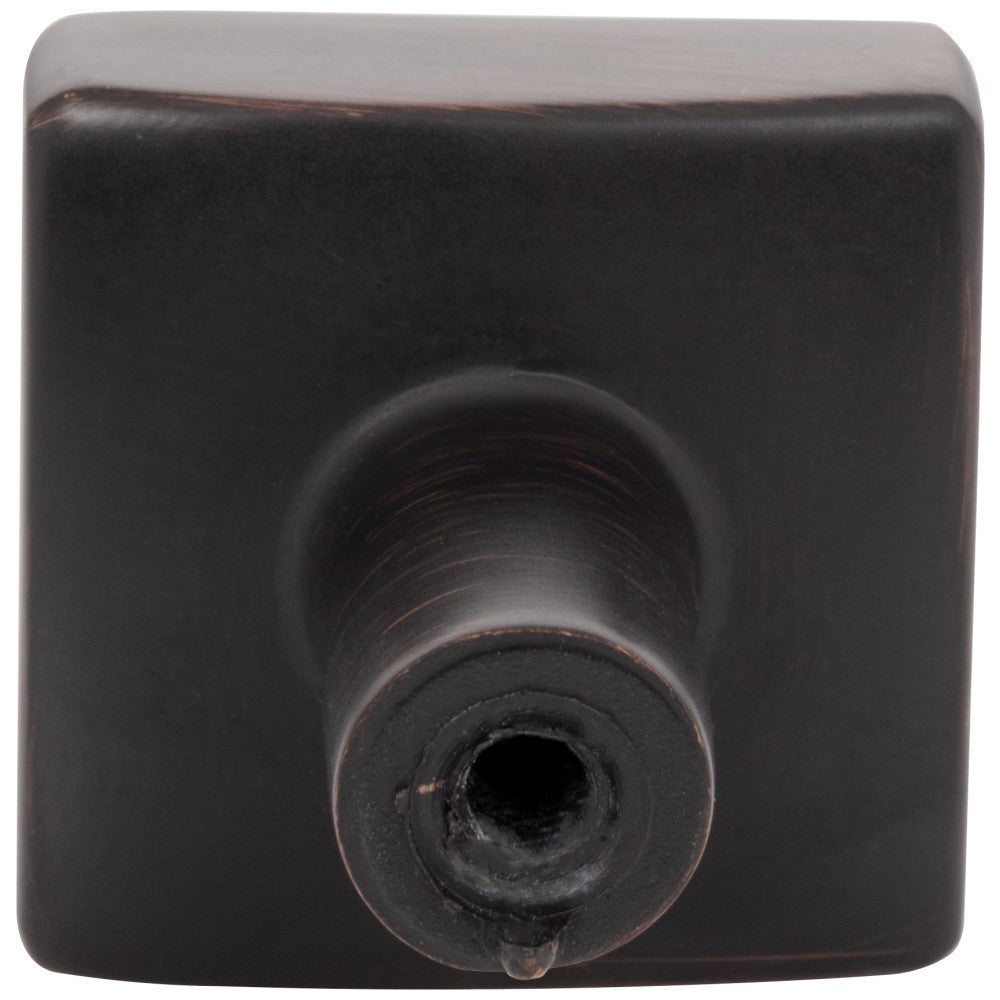 Hardware Resources 1-1/8" Overall Length Satin Nickel Square Dominique Cabinet Knob