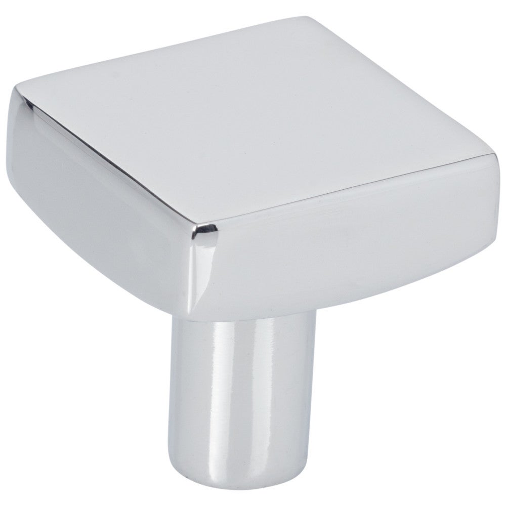 Hardware Resources 1-1/8" Overall Length Satin Nickel Square Dominique Cabinet Knob