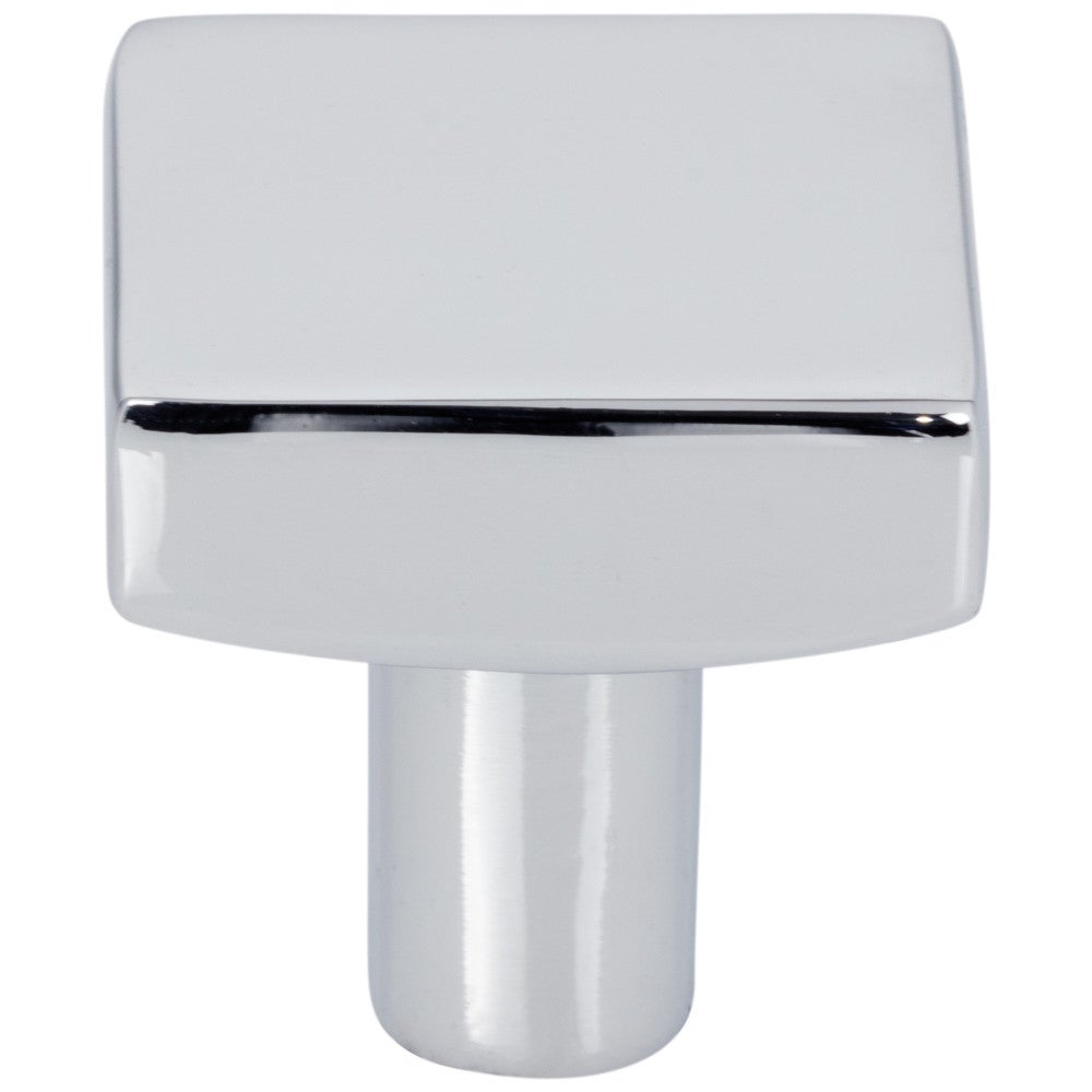 Hardware Resources 1-1/8" Overall Length Satin Nickel Square Dominique Cabinet Knob