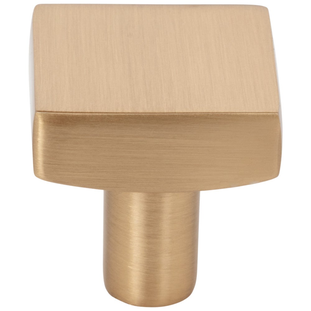 Hardware Resources 1-1/8" Overall Length Satin Nickel Square Dominique Cabinet Knob