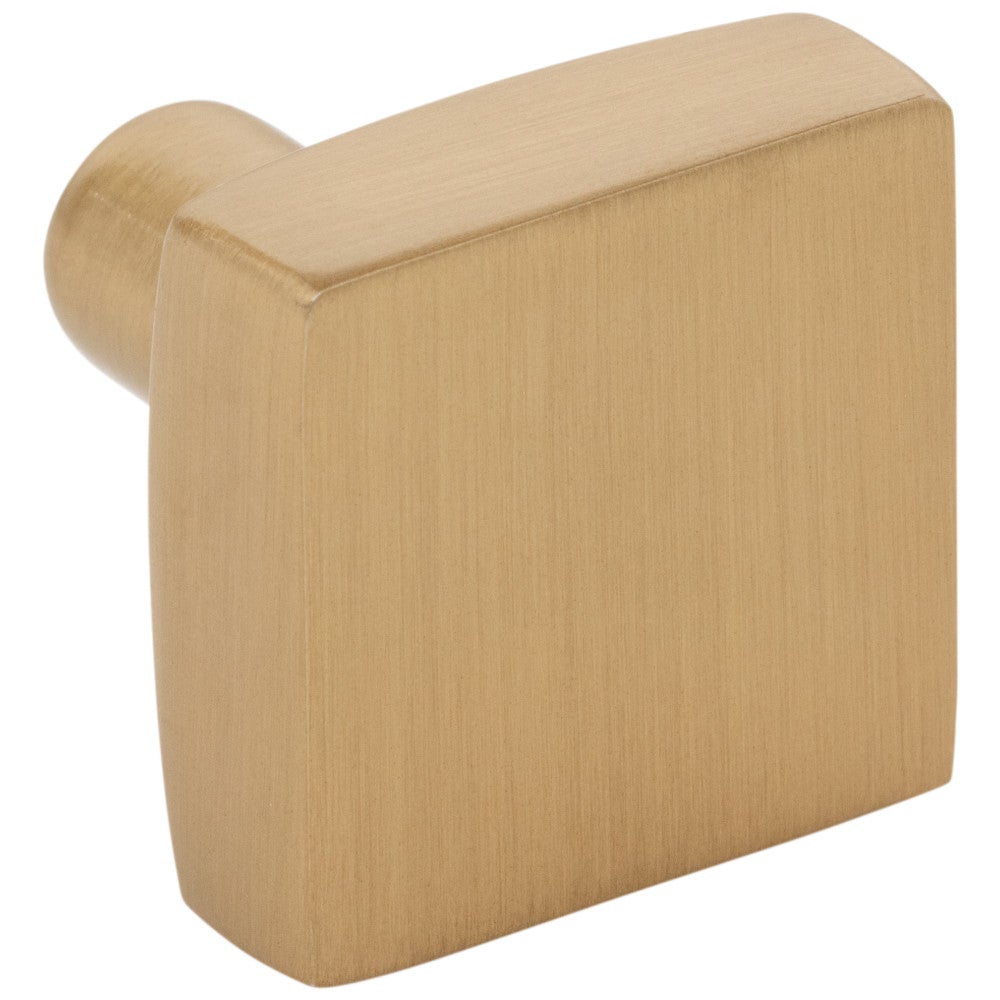 Hardware Resources 1-1/8" Overall Length Satin Nickel Square Dominique Cabinet Knob