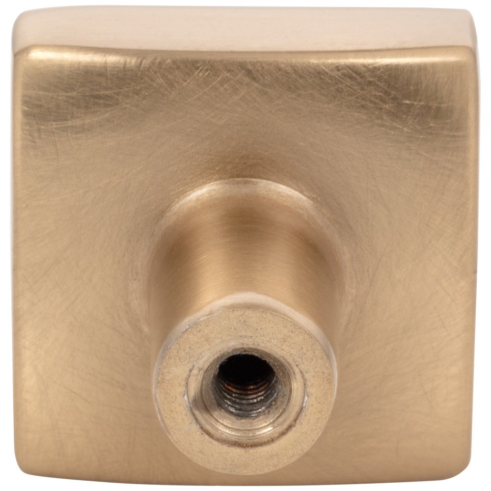 Hardware Resources 1-1/8" Overall Length Satin Nickel Square Dominique Cabinet Knob
