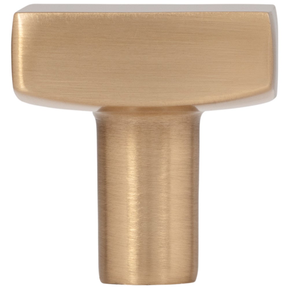 Hardware Resources 1-1/8" Overall Length Satin Nickel Square Dominique Cabinet Knob