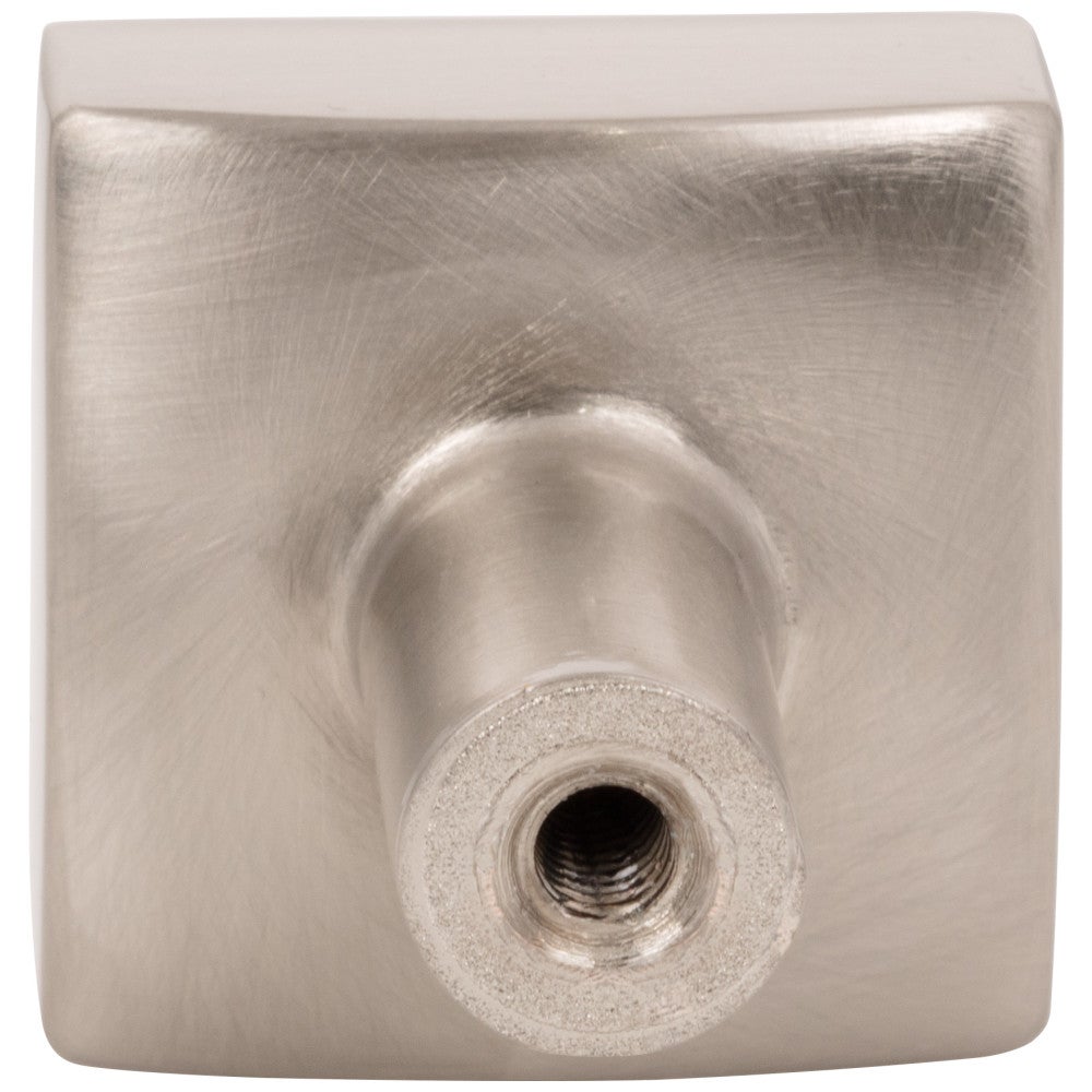 Hardware Resources 1-1/8" Overall Length Satin Nickel Square Dominique Cabinet Knob