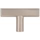 2" Satin Nickel Dominique Cabinet "T" Knob