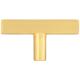 2" Satin Nickel Dominique Cabinet "T" Knob