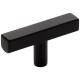 2" Satin Nickel Dominique Cabinet "T" Knob