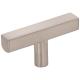 2" Satin Nickel Dominique Cabinet "T" Knob