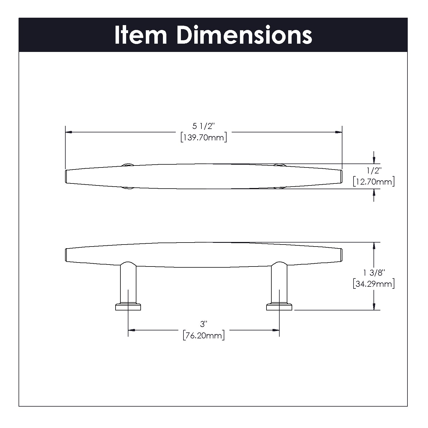 Belwith 3 Inch Center to Center Wexler Pull (B076338)