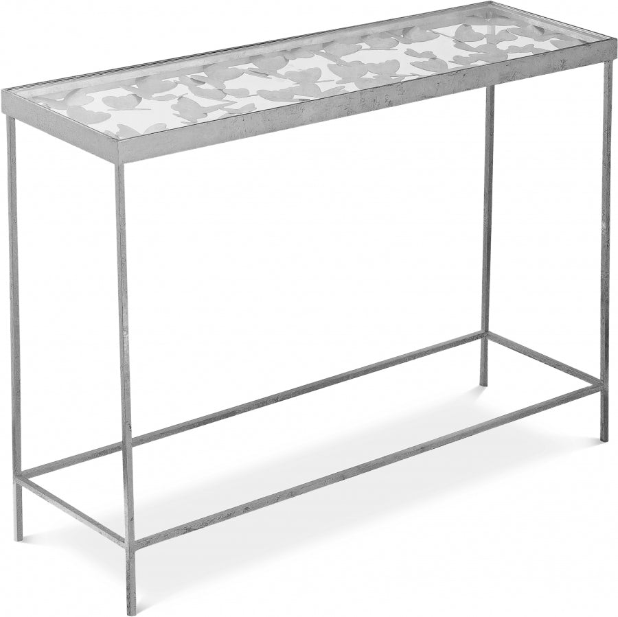 Butterfly Glass Top And Iron Base Console Table – GS Design Center LLC