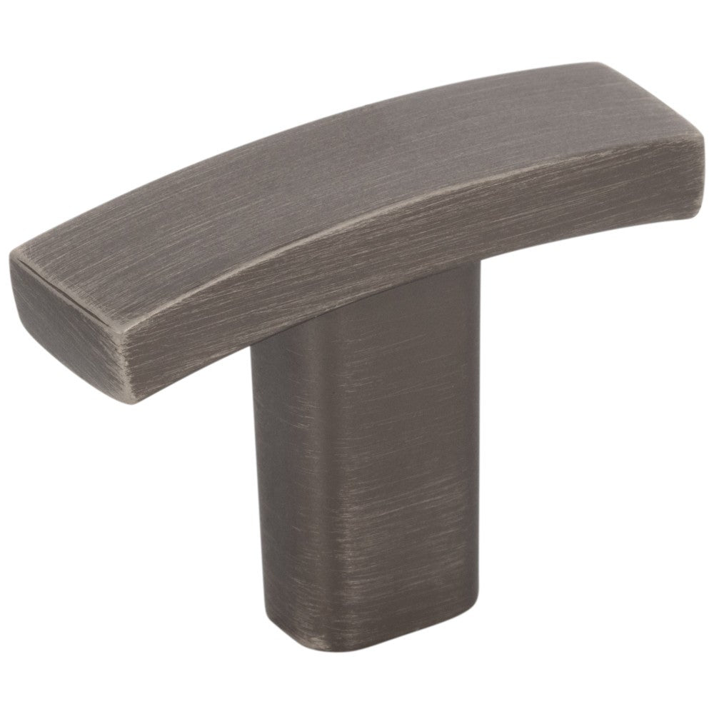 Hardware Resources 1-1/2" Overall Length Satin Nickel Square Thatcher Cabinet "T" Knob