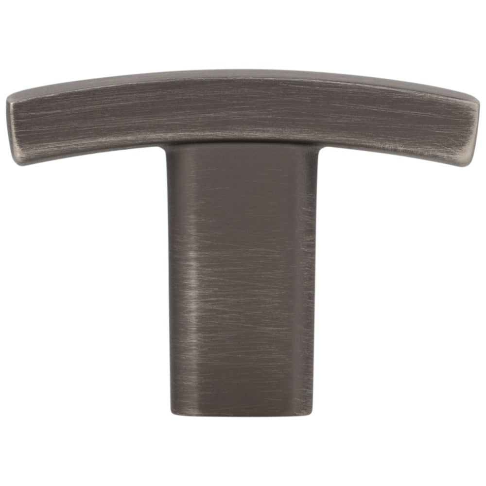 Hardware Resources 1-1/2" Overall Length Satin Nickel Square Thatcher Cabinet "T" Knob