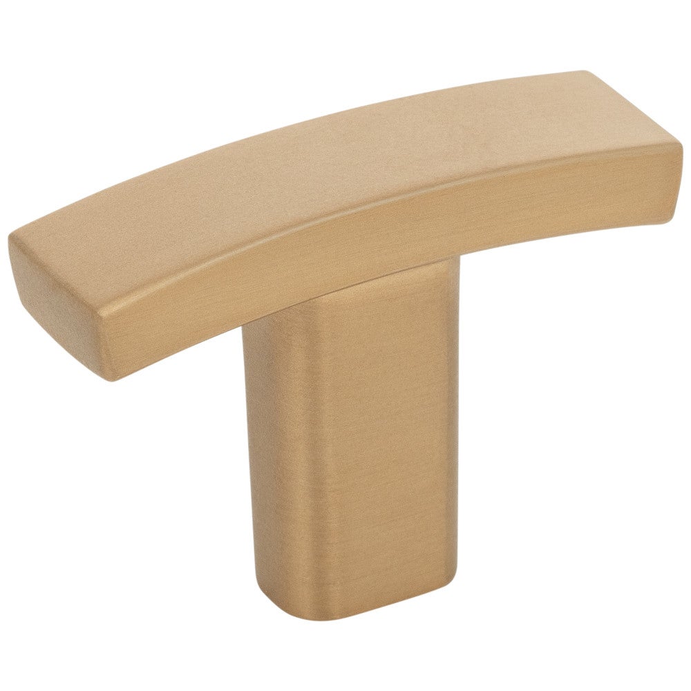 Hardware Resources 1-1/2" Overall Length Satin Nickel Square Thatcher Cabinet "T" Knob