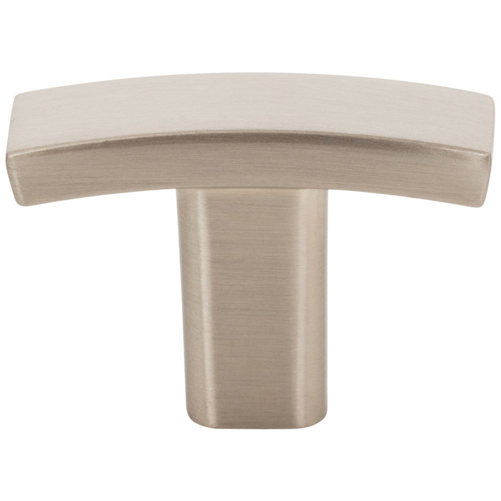 Hardware Resources 1-1/2" Overall Length Satin Nickel Square Thatcher Cabinet "T" Knob
