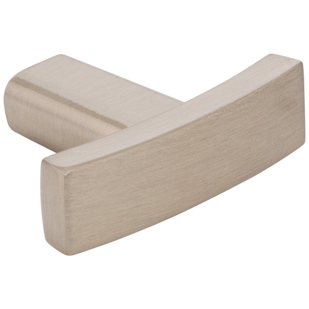 Hardware Resources 1-1/2" Overall Length Satin Nickel Square Thatcher Cabinet "T" Knob