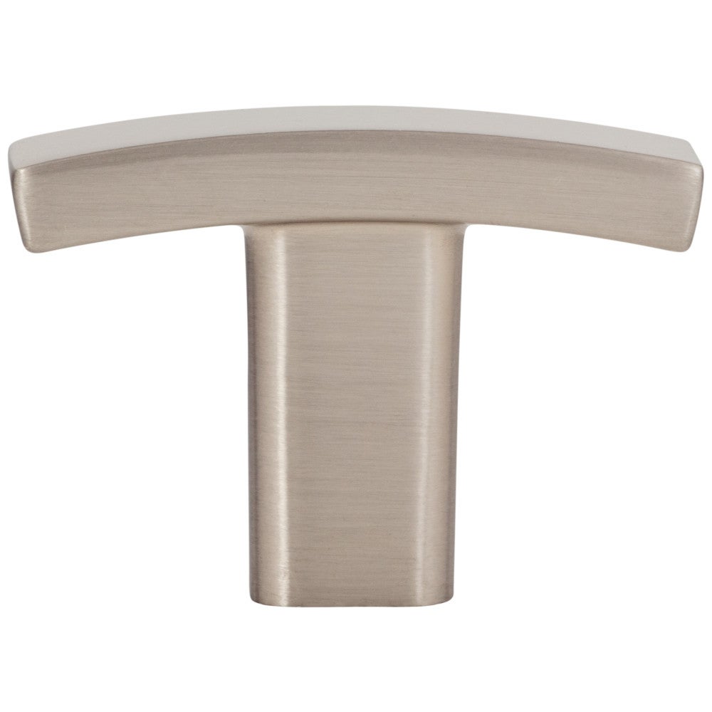 Hardware Resources 1-1/2" Overall Length Satin Nickel Square Thatcher Cabinet "T" Knob